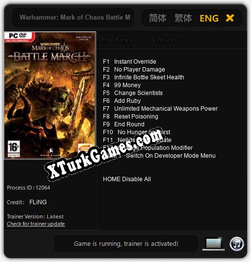 Warhammer: Mark of Chaos Battle March: Cheats, Trainer +13 [FLiNG]