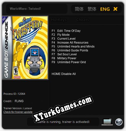 WarioWare: Twisted!: Trainer +9 [v1.8]
