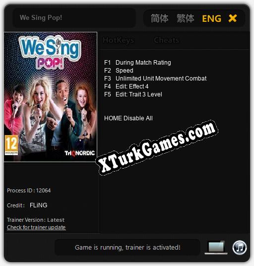 We Sing Pop!: Cheats, Trainer +5 [FLiNG]