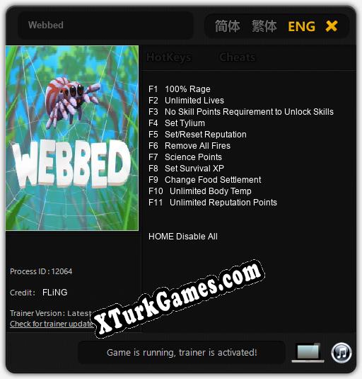 Webbed: Cheats, Trainer +11 [FLiNG]