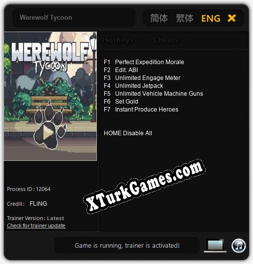 Werewolf Tycoon: Cheats, Trainer +7 [FLiNG]
