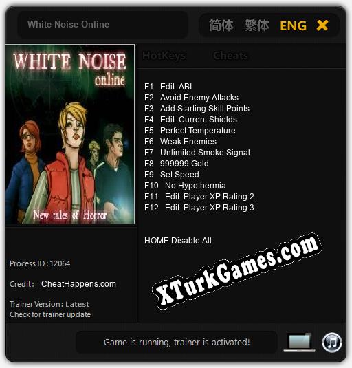 White Noise Online: Trainer’ı (V1.0.74)