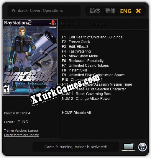 Winback: Covert Operations: Trainer +14 [v1.2]