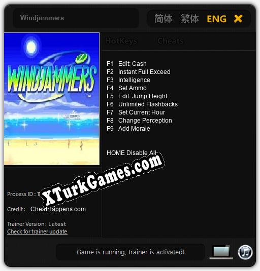 Windjammers: Cheats, Trainer +9 [CheatHappens.com]
