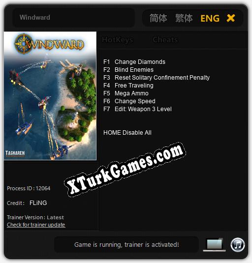 İçin Trainer’ı Çıktı Windward [v1.0.2]