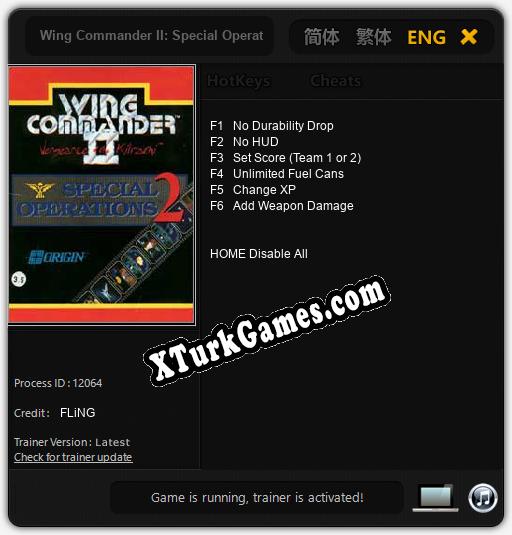 İçin Trainer’ı Çıktı Wing Commander II: Special Operations 2 [v1.0.6]