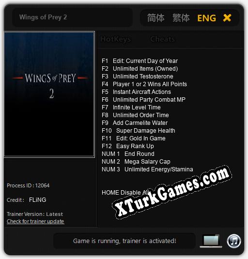 Wings of Prey 2: Cheats, Trainer +15 [FLiNG]