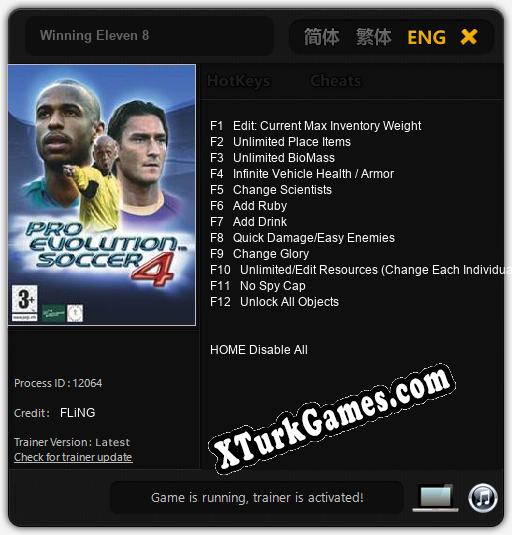 Winning Eleven 8: Trainer’ı (V1.0.4)
