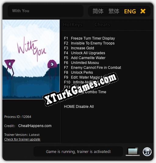 With You: Cheats, Trainer +12 [CheatHappens.com]