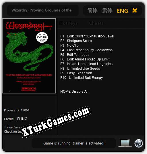Wizardry: Proving Grounds of the Mad Overlord: Cheats, Trainer +10 [FLiNG]