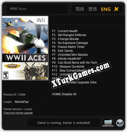 WWII Aces: Trainer +14 [v1.1]