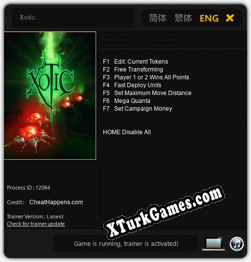 Xotic: Trainer +7 [v1.5]