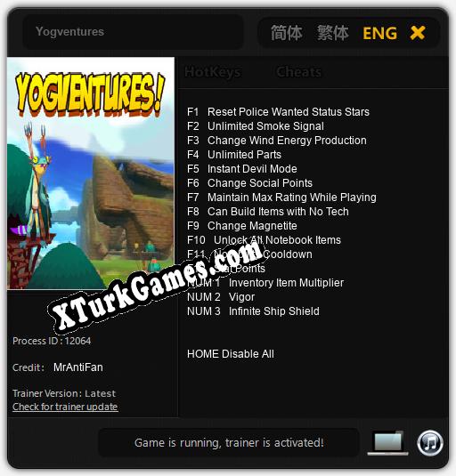 Yogventures: Trainer’ı (V1.0.17)