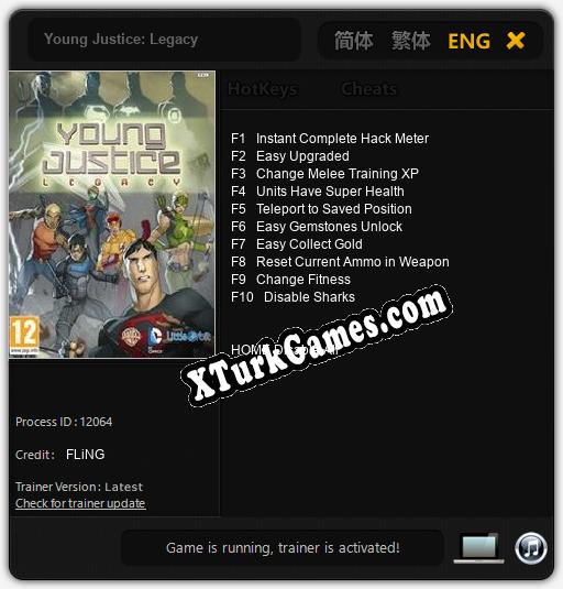 İçin Trainer’ı Çıktı Young Justice: Legacy [v1.0.8]