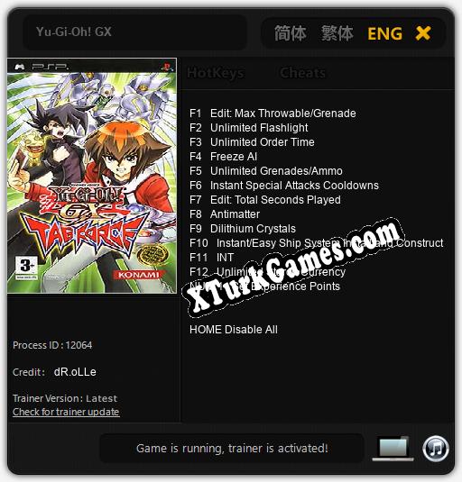 Yu-Gi-Oh! GX: Trainer’ı (V1.0.5)