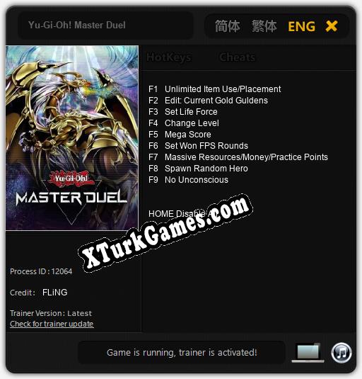 İçin Trainer’ı Çıktı Yu-Gi-Oh! Master Duel [v1.0.1]