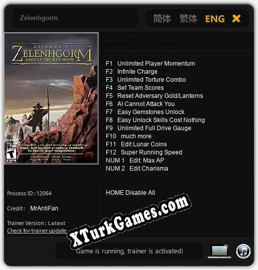 Zelenhgorm: Cheats, Trainer +14 [MrAntiFan]