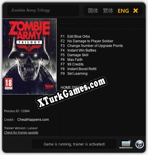 İçin Trainer’ı Çıktı Zombie Army Trilogy [v1.0.5]