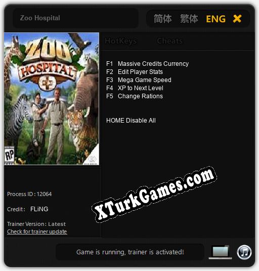 İçin Trainer’ı Çıktı Zoo Hospital [v1.0.4]