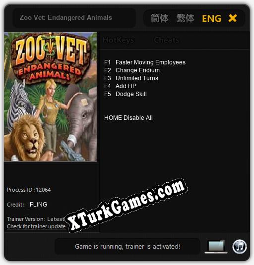 İçin Trainer’ı Çıktı Zoo Vet: Endangered Animals [v1.0.4]
