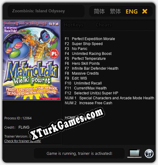 İçin Trainer’ı Çıktı Zoombinis: Island Odyssey [v1.0.5]
